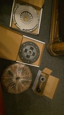 A complete flywheel, clutch