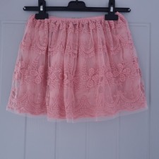 Next Girls Lace Lined Skirt. Ideal in Winter & Parties/Weddings Age 5 -6 New.