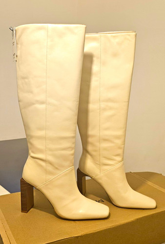 Mango committed leather knee - leather,