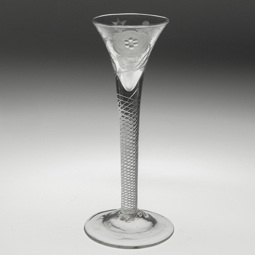 Georgian cordial glass with - cordial,