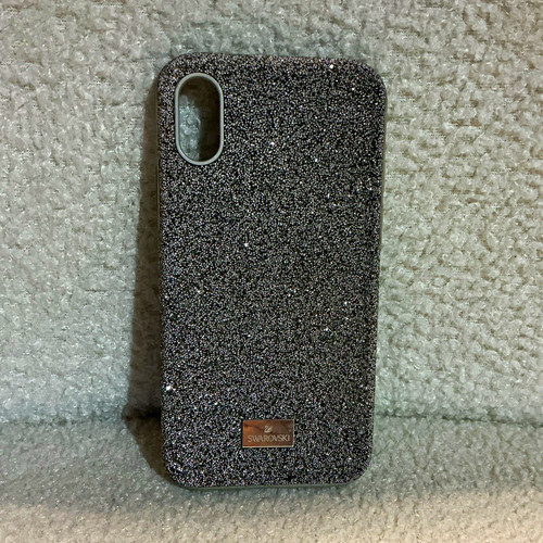 Swarovski grey glitter back - grey,