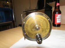 stunning vintage malloch built carter brass hercules salmon fly fishing reel 4"