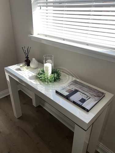 White high gloss concole - , table