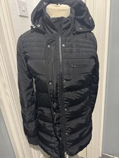 Mango Black Padded Puffer Coat
