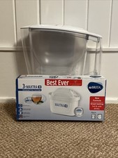 Aluna Brita 2.4L Water Filter White Jug Plus 3 Maxtra Cartridges VGC