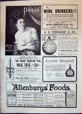 Old Print 1900 Pears Soap