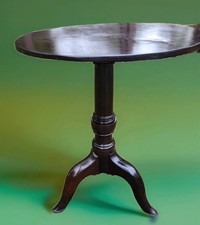Antique mahogany tripod - antique,