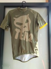 RARE NIKE 10/2 Short Sleeved Cycling Jersey Size Small - 3/4 Zip - Made in Italy
