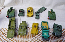 x10 Dinky Lesney Matchbox Battlekings Military Ferret Scout Army Tank Job Lot