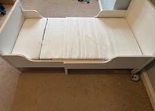 IKEA Sundvik Kids Extendable Bed White 80x200cm With Mattress