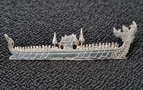 Siam silver brooch - silver,