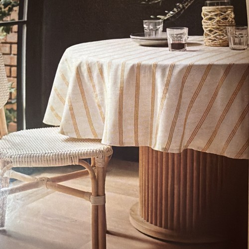 Threshold round tablecloth - round, 70"