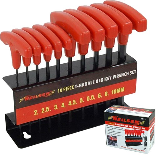 Neilsen 10pc long metric hex - long,