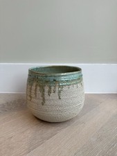 Beautiful Rare Anthropologie Ceramic Plant Pot With Original Label 16cm x 16cm