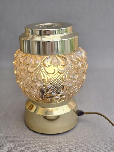 Mid century glass table lamp - glass,