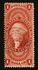 1862 US Revenue R68c Red $1