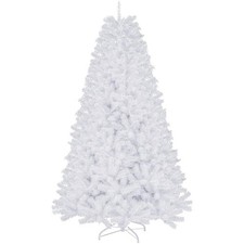 4/5/6/7Ft White Christmas Tree 1432 Branch Tips Xmas Bushy Pine Artificial Stand