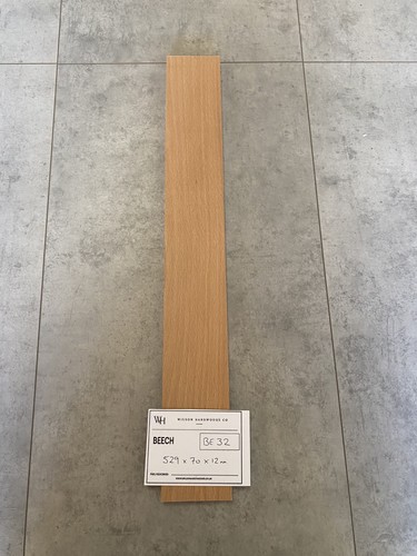 529x70x12mm beech par solid - 529x70x12mm,