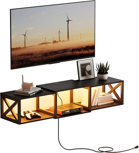 Led floating stand with - tv,