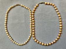 2 Genuine pearl Necklaces