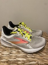 BROOKS Launch 9 White Running Trainer 120374 1B 148 Sport Lace Shoes Size UK 6 B