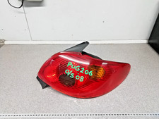 Peugeot 206 LATER Drivers O/S Right Hand Rear Tail Light & Bulb Holder GENUINE
