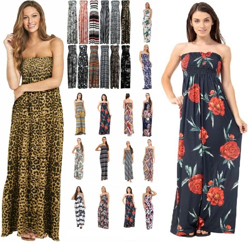 Womens strapless maxi dress - womens,