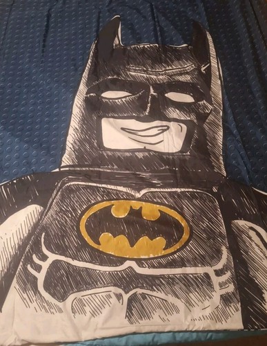 Lego sketchy batman fabric - lego,