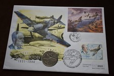 1996 Guernsey Schneider Trophy Victory Coin Cover with Isle of Man Crown Coin