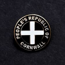 CORNWALL - PEOPLE'S REPUBLIC OF CORNWALL - ST PIRAN FLAG BADGE             (C3)