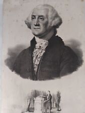 GEORGE WASHINGTON USA PRESIDENT UNITED STATES LITHOGRAPH ENGRAVING CIRCA XIX R4512