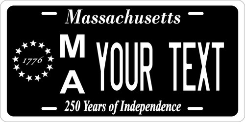 Massachusetts 250th black - 250th,