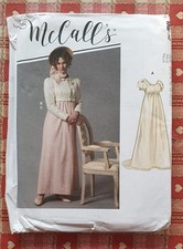 MCCALLS M8132 sewing pattern JANE AUSTIN / GEORGIAN 18thC dress Cosplay Adult