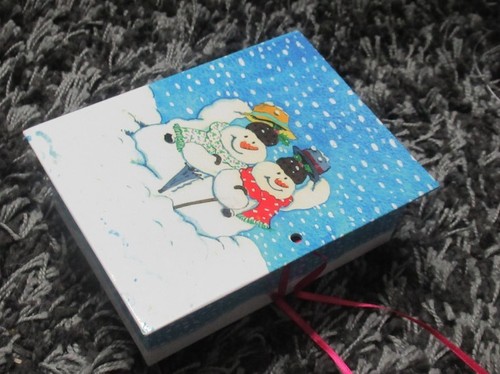 Snowy snowmen rectangular - snowy,
