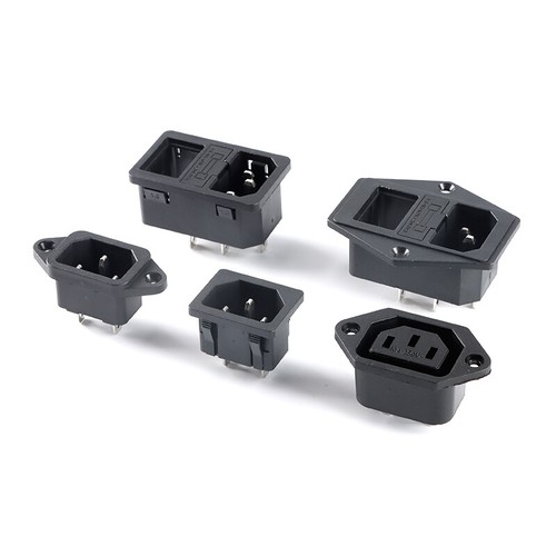 Iec power socket connector - iec, ac