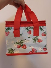 NEW Cath Kidston Mini Blue Strawberry Insulated Cool Bag Lunch Box Summer BBQ