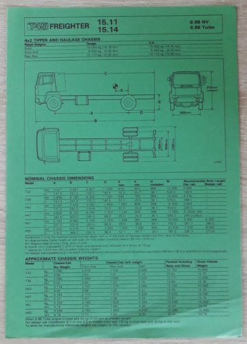 Leyland t45 freighter brochure - leyland,