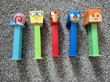 5 x PEZ dispensers SpongeBob