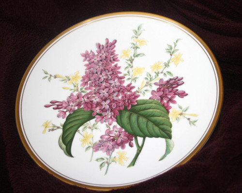 Spode garden flowers plate - garden,