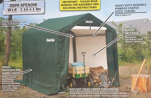 Clarke instant garden shed - garden,