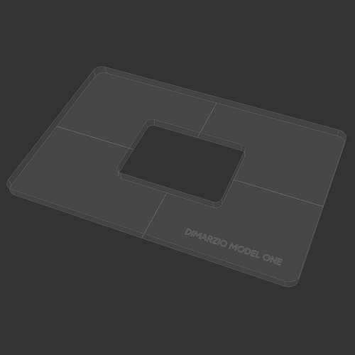 Bass pickup routing template - pickup,
