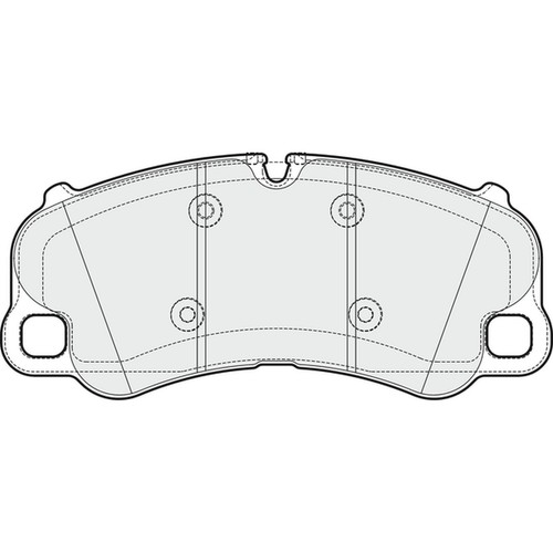 Brake pads set for porsche - pads,