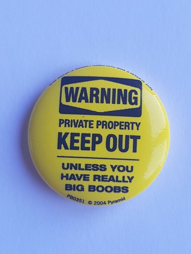 Badge pin rude humour - pin,