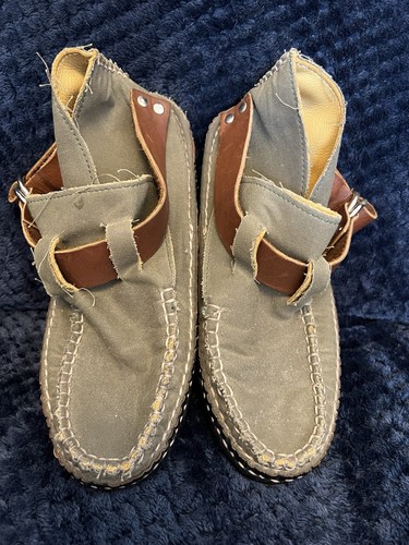 Quoddy ring boots khaki canvas - boots,