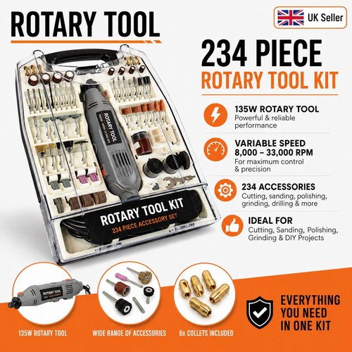 234pc rotary multi - tool, set