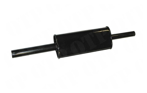Black enamel exhaust silencer - black,