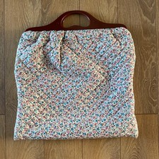 Vintage The Quiltery Craft Bag Knitting Crochet Made in Norfolk England Floral