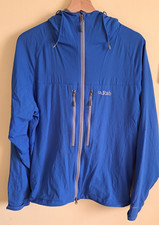 Rab Mens Vapour-Rise Alpine Lite Jacket Size L Blue Full-Zip Outdoor Windbreaker