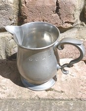 Pewter Jug. London England 4 Inches Tall & 281 Grams James Yates pewter