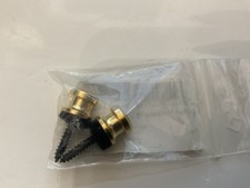 Gold Schaller strap lock buttons opened never used cond.